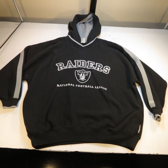 RAIDERS VINTAGE 1990s Y2K LEE SPORT NFL FOOTBALL HOODIE SWEATSHIRT XL Las Vegas - Picture 2 of 6